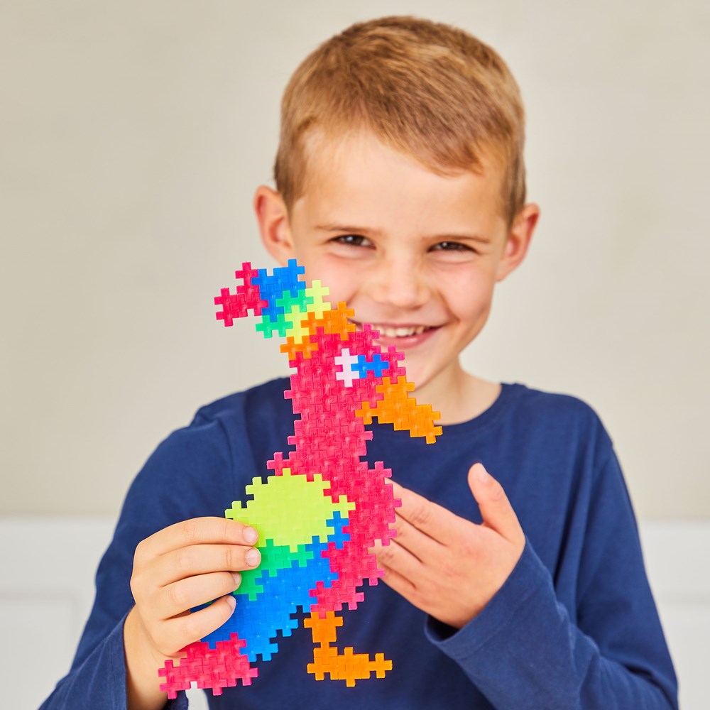 Plus-Plus Mini Tube - Neon Mix Colours | 240 Piece Set - STEAM Kids Brisbane