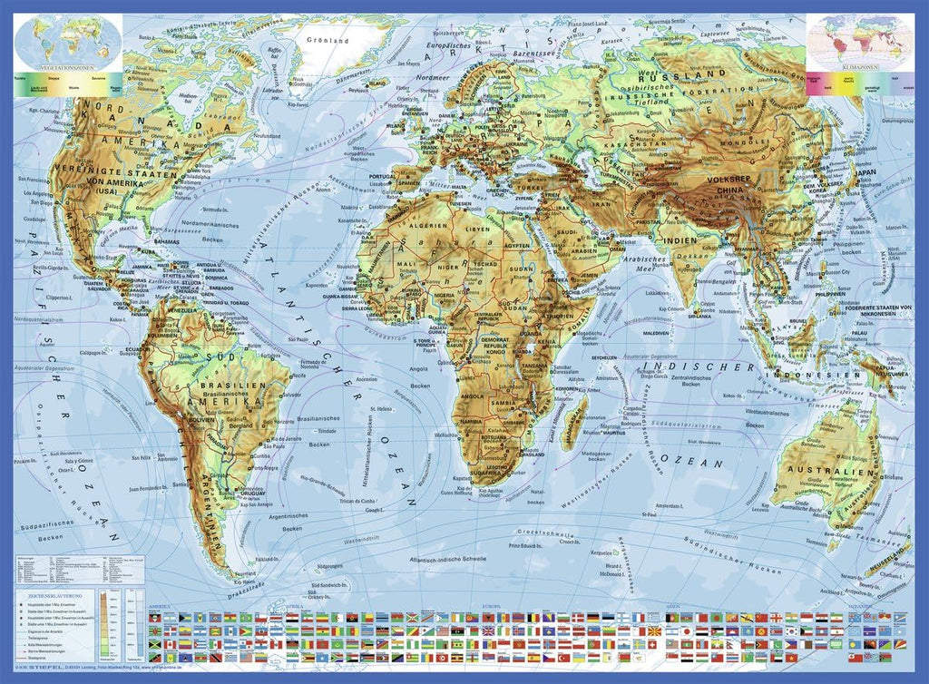Ravensburger German 300 XXL Piece Puzzle | Political Map of the World - STEAM Kids Brisbane