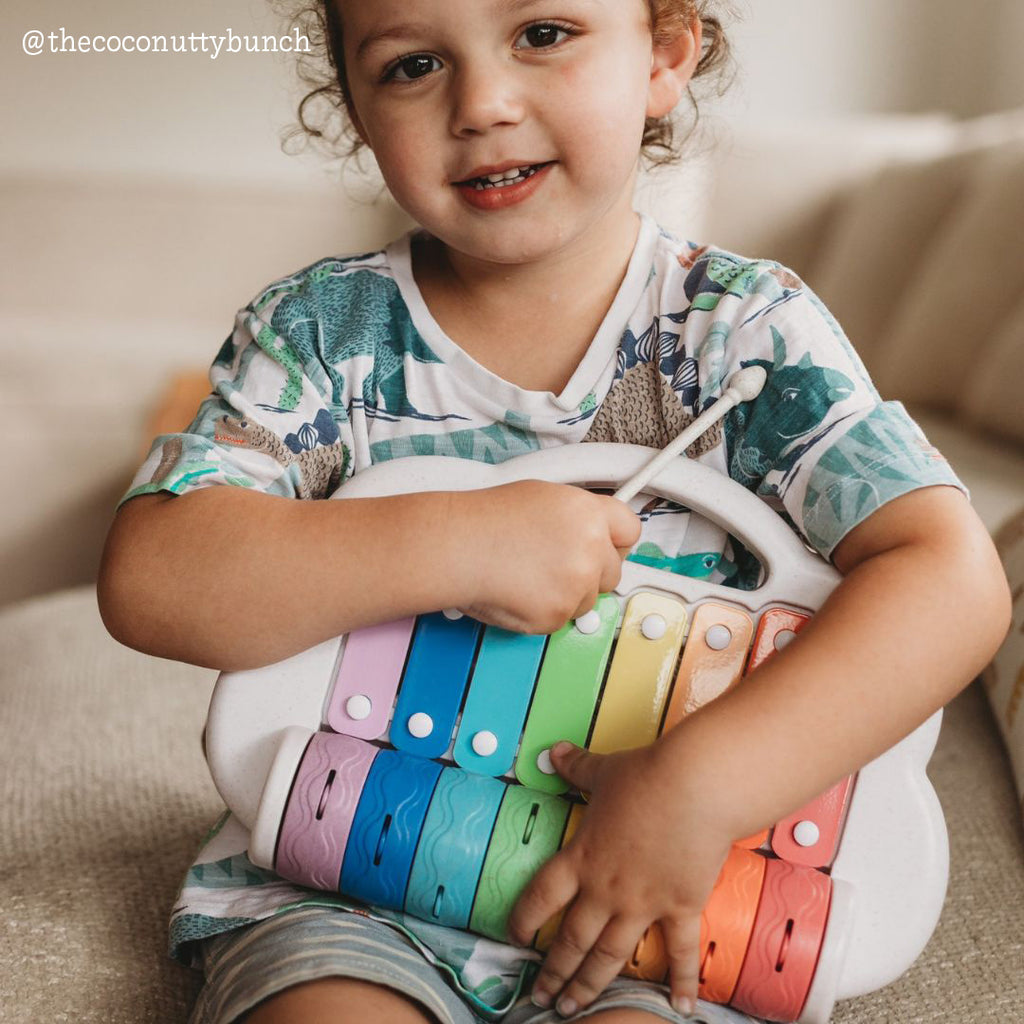 Tiger Tribe Rainbow Roller Xylophone – Musical Toy for Toddlers - STEAM Kids Brisbane