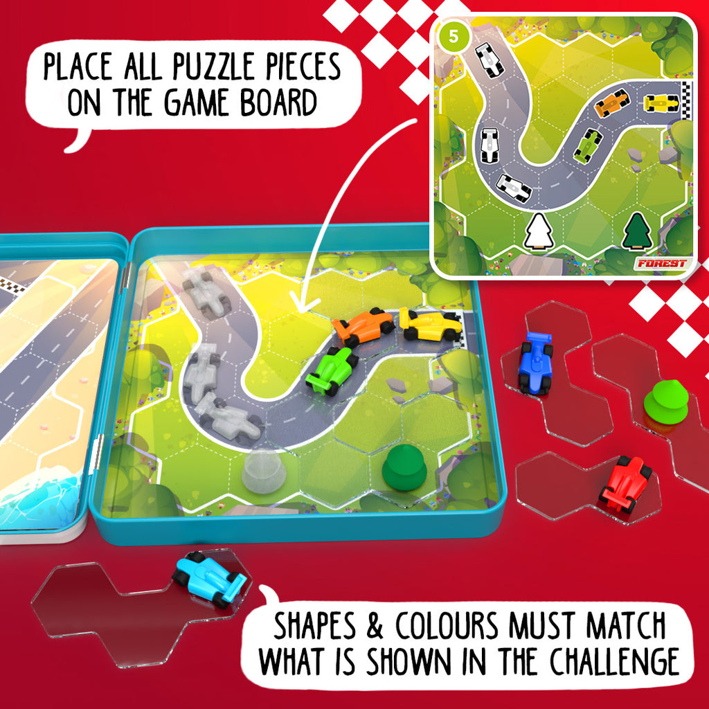 Pole Position Magnetic Travel Game | Smart Games - STEAM Kids Brisbane