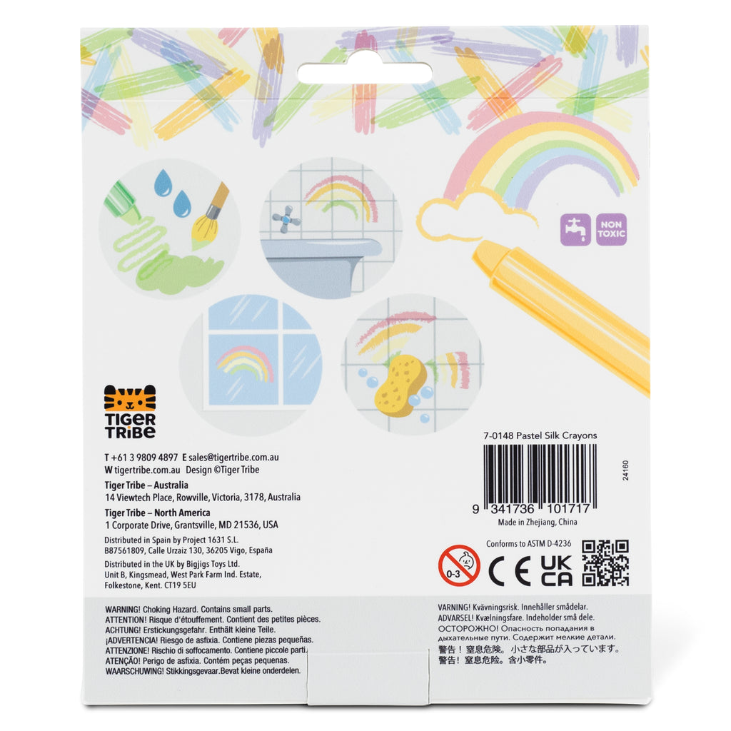 Tiger Tribe Pastel Silk Crayons – Smooth Glide Art Set - STEAM Kids Brisbane
