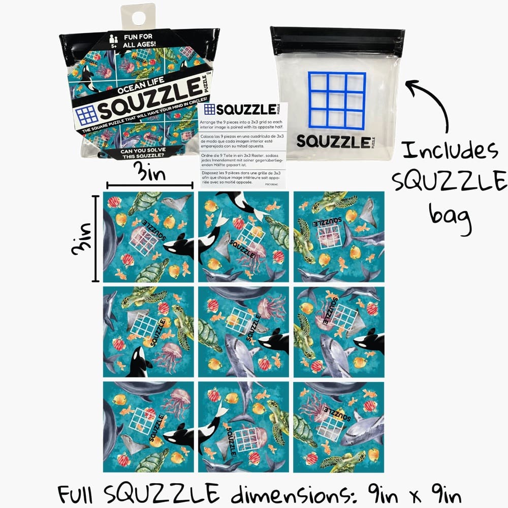 Squzzle Puzzle - Ocean Life - STEAM Kids Brisbane