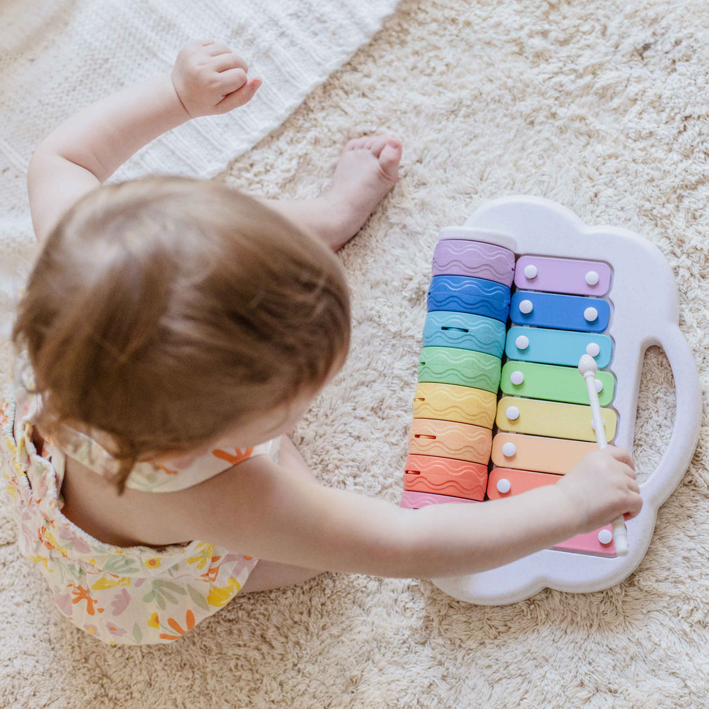 Tiger Tribe Rainbow Roller Xylophone – Musical Toy for Toddlers - STEAM Kids Brisbane