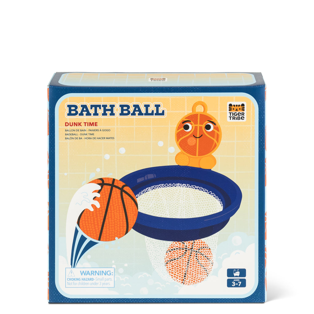 Tiger Tribe Bath Ball – Dunk Time Basketball Bath Toy - STEAM Kids Brisbane