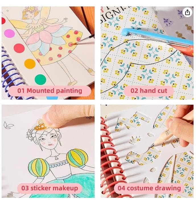 Mideer Little Designer-Sweet Tea Party - Design Book - STEAM Kids Brisbane