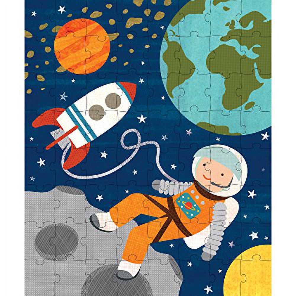 Petit Collage Into Space Puzzle - 64 Piece - STEAM Kids Brisbane