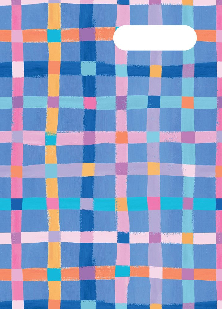 Spencil A4 Bookcover - Pastel Plaid | Book Cover A4 Exercise Book Size - STEAM Kids Brisbane