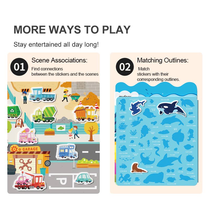 Mideer Reusable Jelly Sticker Set-Incredible Aquarium - STEAM Kids Brisbane