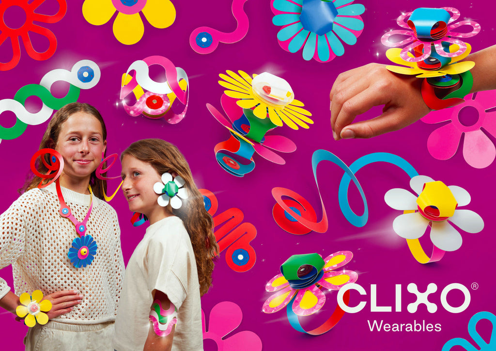 Clixo Jewelry Pack - 28 Piece Magnetic Wearable STEM Toy - STEAM Kids Brisbane