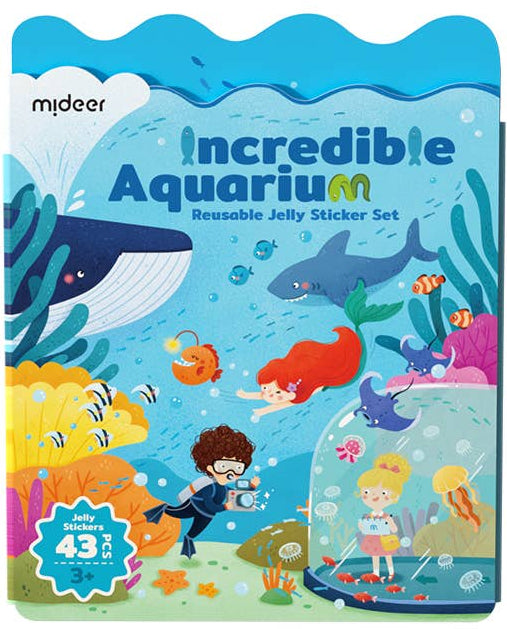 Mideer Reusable Jelly Sticker Set-Incredible Aquarium - STEAM Kids Brisbane
