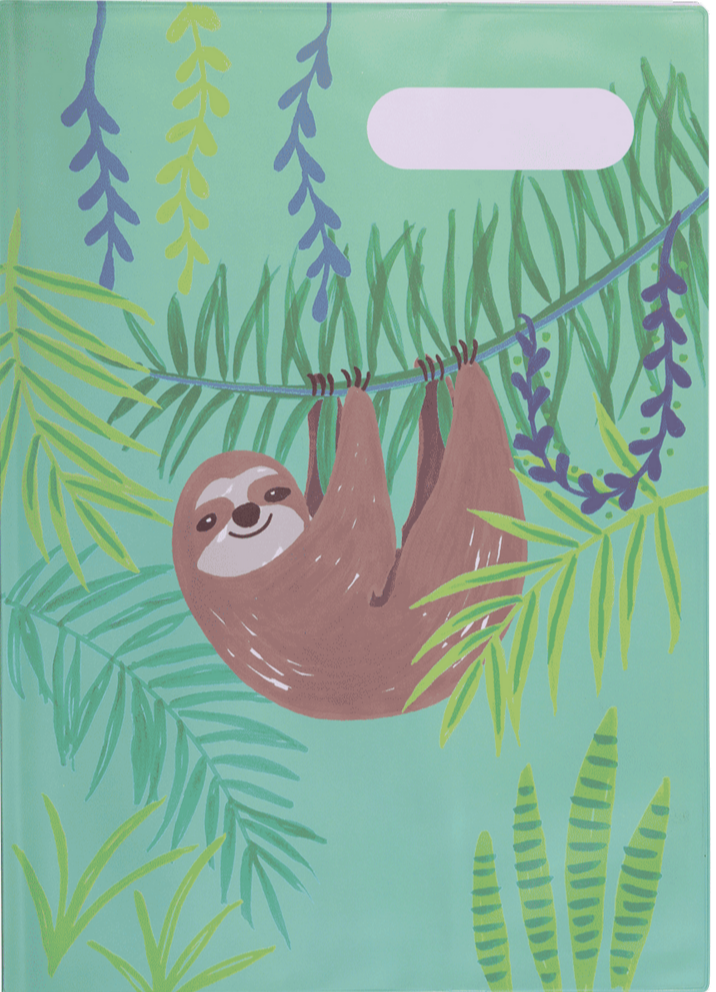 Spencil A4 Bookcover - Just Chillin | Book Cover A4 Exercise Book Size - STEAM Kids Brisbane