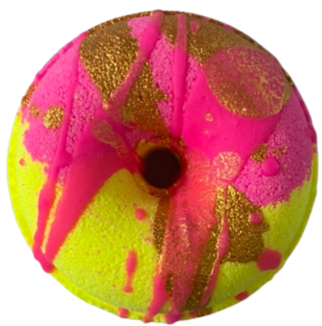 Pink Lemonade Donut Bath Bomb 130g | Zabel Designs - STEAM Kids Brisbane