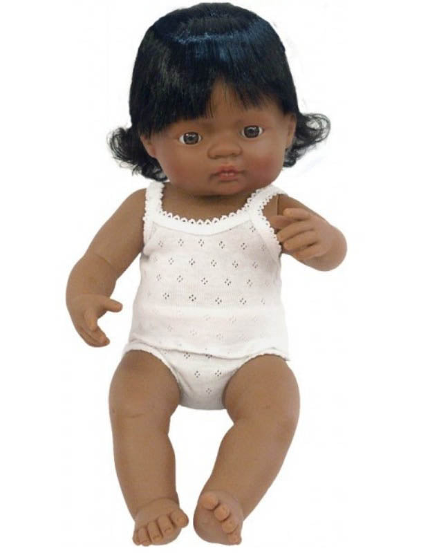 Miniland Anatomically Correct Baby Doll | Latin American Girl Doll 38cm - STEAM Kids Brisbane