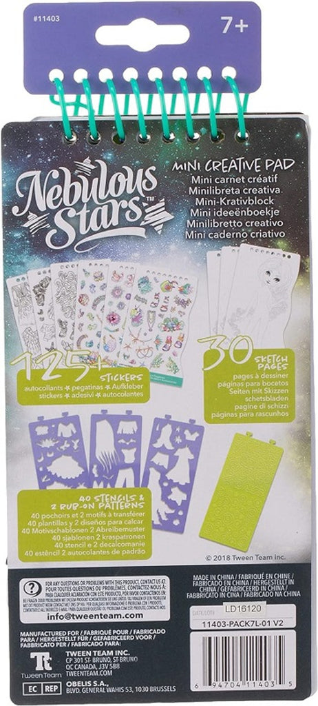 Nebulous Stars Mini Creative Pad | 125+ Stickers - STEAM Kids Brisbane