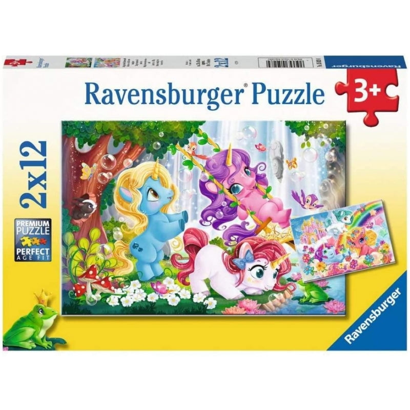 Ravensburger 2 x 12 Piece Puzzle | Unicorns at Play - STEAM Kids Brisbane