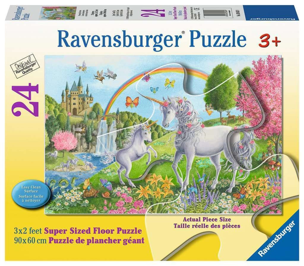 Ravensburger 24 Piece Super Size Floor Puzzle | Prancing Unicorns - STEAM Kids Brisbane
