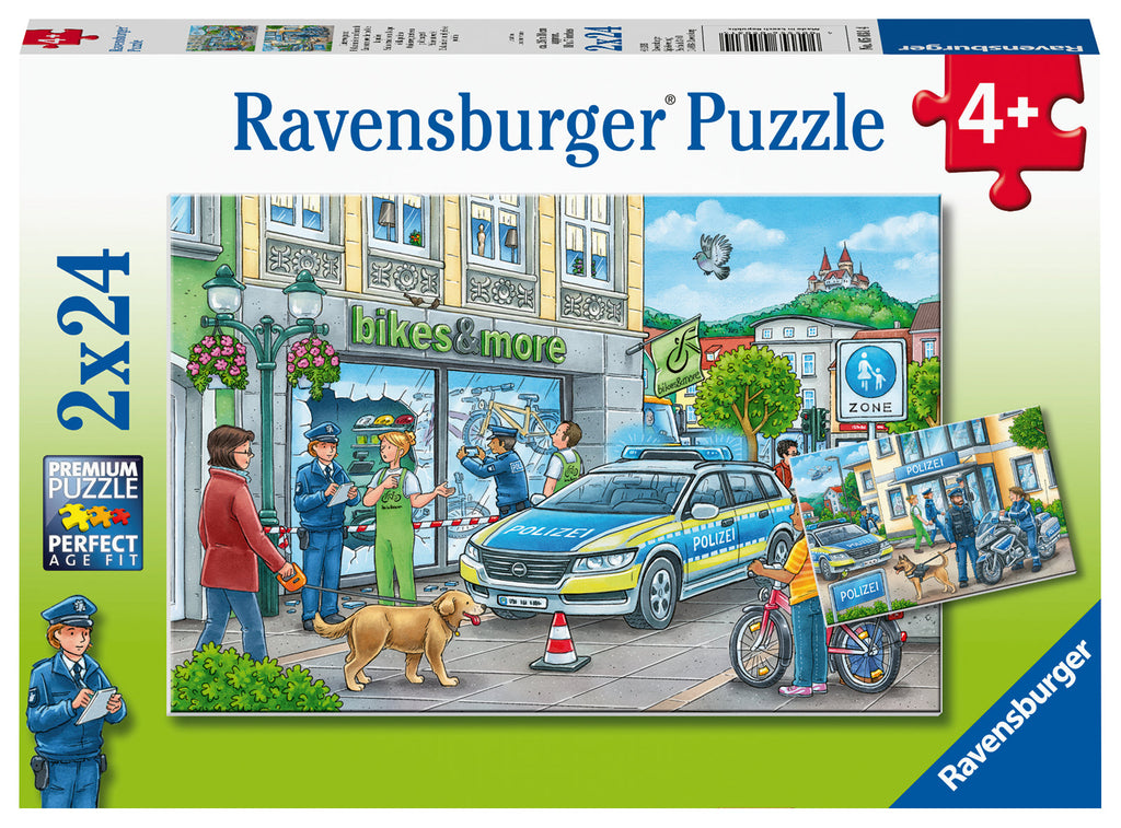 Ravensburger 2 x 24 Piece Puzzle | Police at Work - STEAM Kids Brisbane