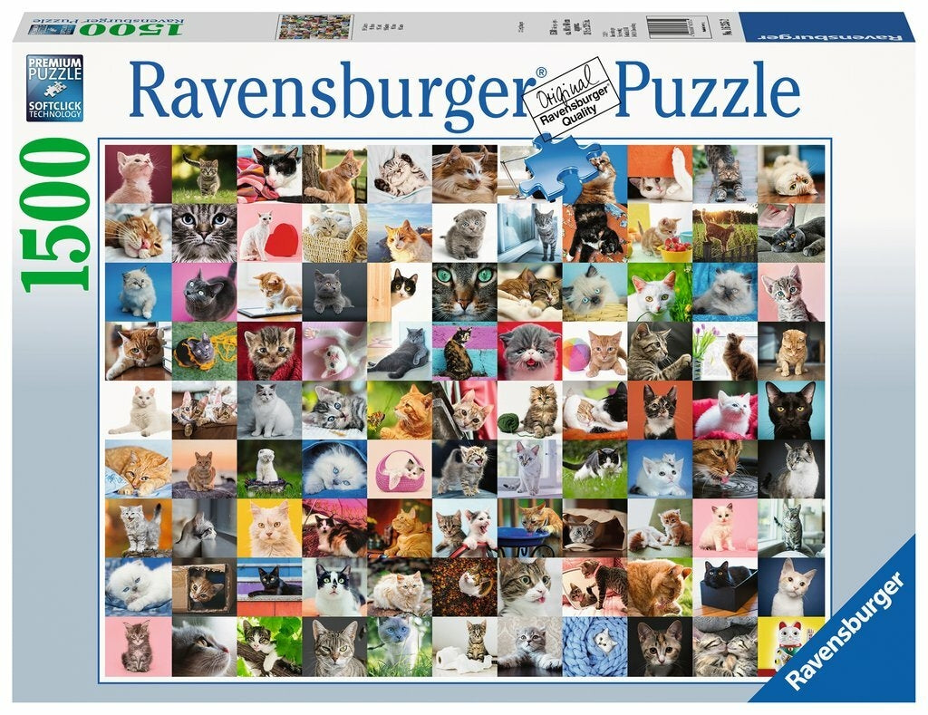 Ravensburger 1500 Piece Puzzle | 99 Cats - STEAM Kids Brisbane