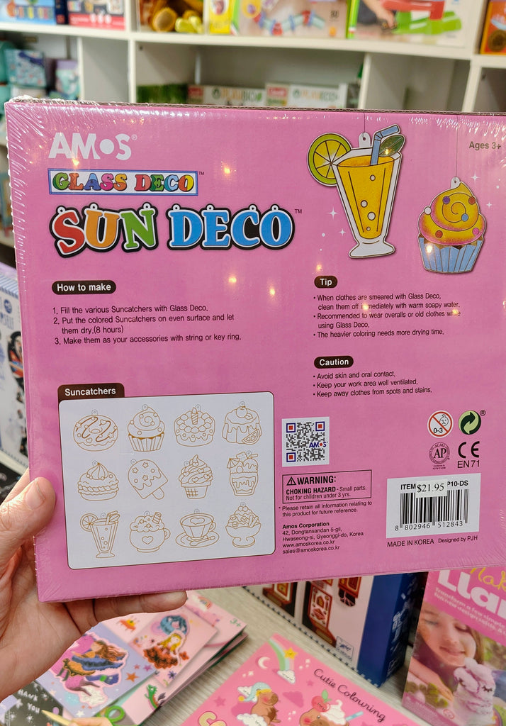 AMOS Sun Deco - Dessert Suncatcher Painting Kit - STEAM Kids Brisbane