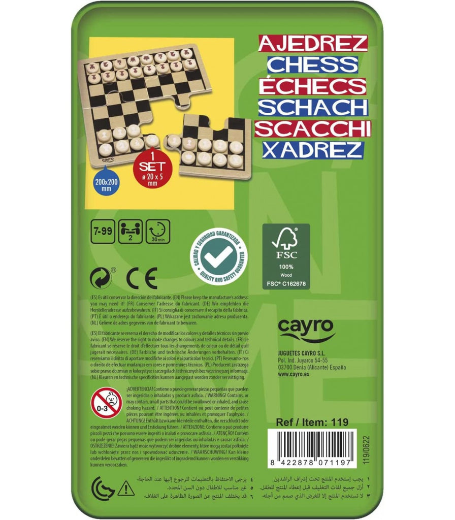 Chess In Tin | Cayro - STEAM Kids Brisbane