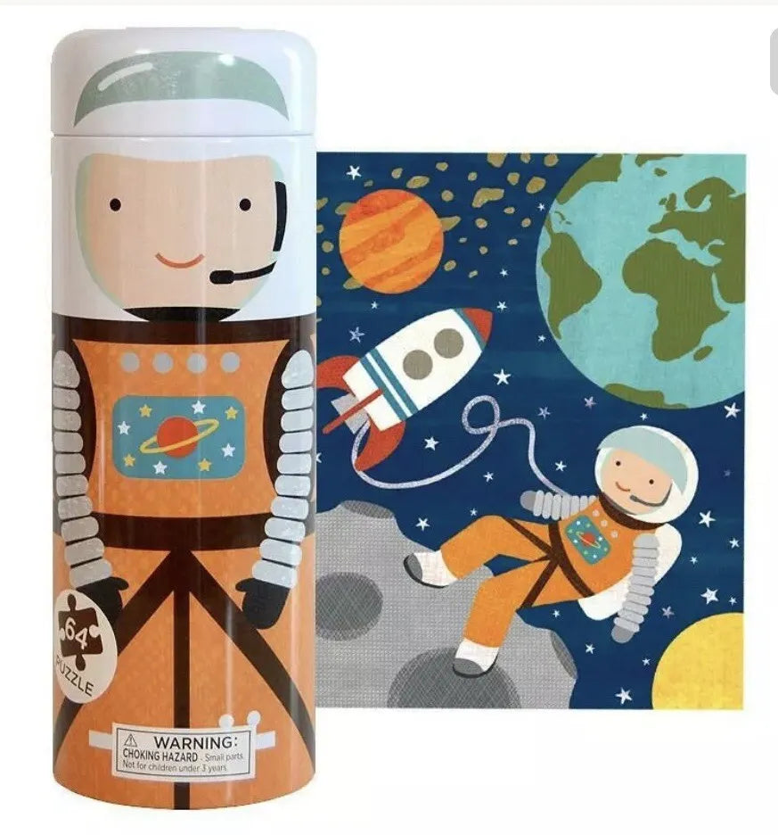 Petit Collage Into Space Puzzle - 64 Piece - STEAM Kids Brisbane