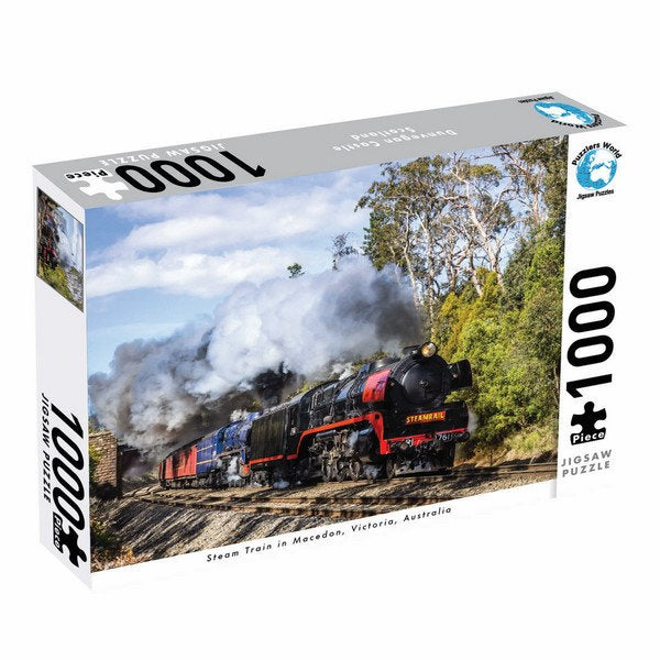Steam Train in Victoria, Australia | 1000 Piece Jigsaw Puzzle | Puzzlers World - STEAM Kids Brisbane