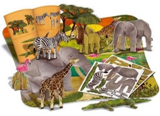 3D Floor Puzzle - Safari | 4M Thinking Kits - STEAM Kids Brisbane