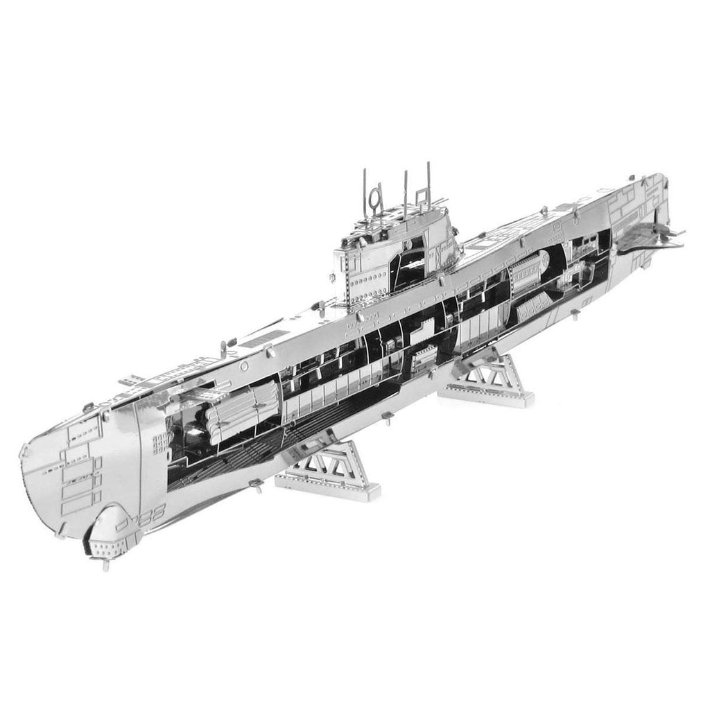 German U-boat Type XXI 3D Model | Metal Earth - STEAM Kids Brisbane