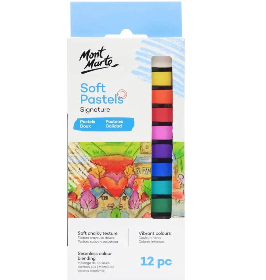 Soft Pastels Pack of 12 | Mont Marte - STEAM Kids Brisbane