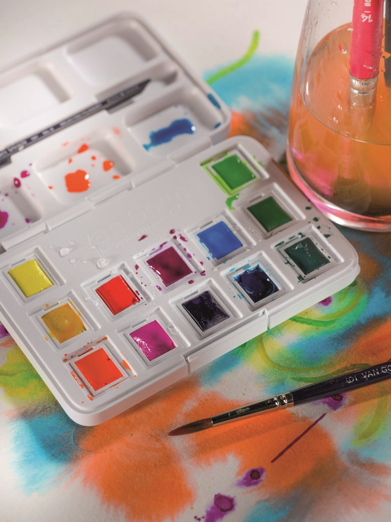 Royal Talens Van Gogh Watercolour Pocket Box Vibrant Colours - STEAM Kids Brisbane