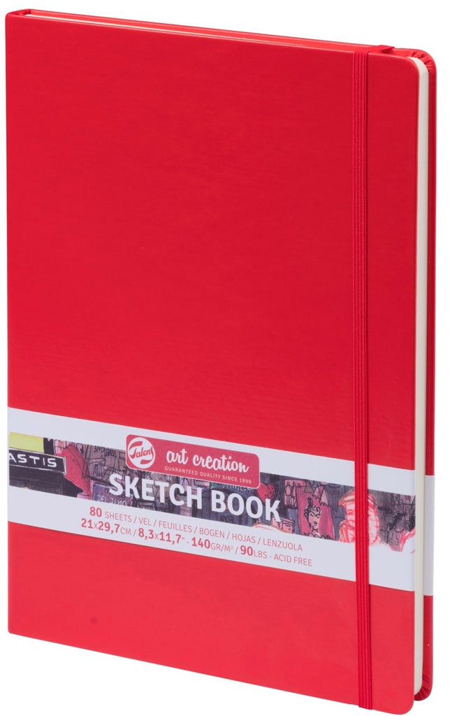 TAC Sketch Book Red 21x30 | Talens - STEAM Kids Brisbane