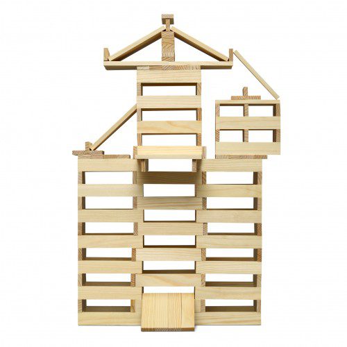 Micki | Wooden Block Building Beams | 200 Pieces - STEAM Kids 