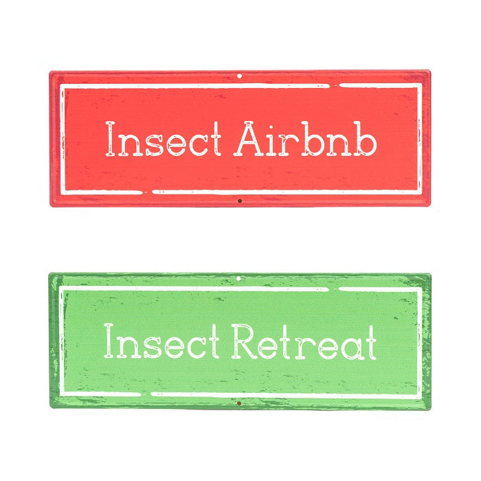 Insect Retreat Metal Sign | 36cm x 13cm - STEAM Kids 