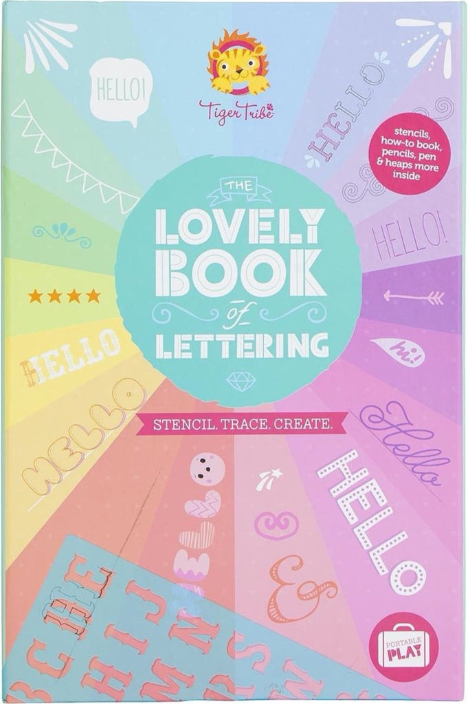 Tiger Tribe: The Lovely Book of Lettering Kit - STEAM Kids 