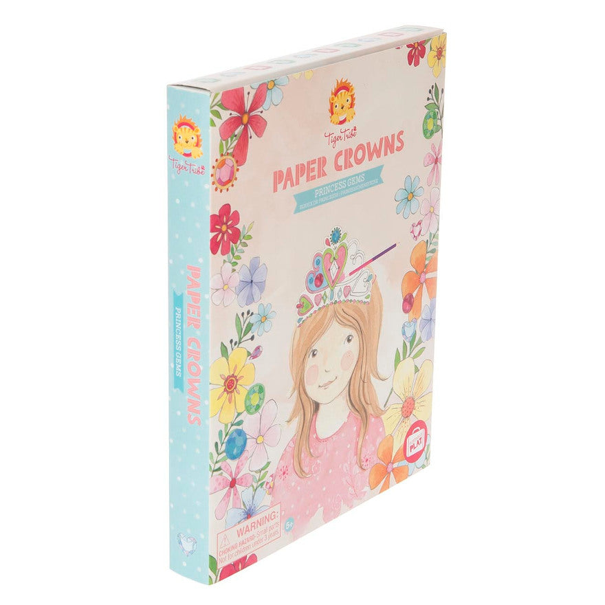 Tiger Tribe Paper Crowns Princess Gems - STEAM Kids Brisbane