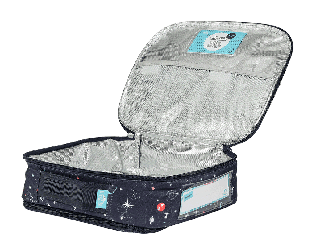 Spencil Big Cooler Lunch Bag | Space-age | Insulated Lunch Box - STEAM Kids 