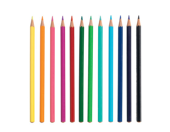 Djeco Mini Grafic Coloured Pencils Pack of 12 - STEAM Kids Brisbane