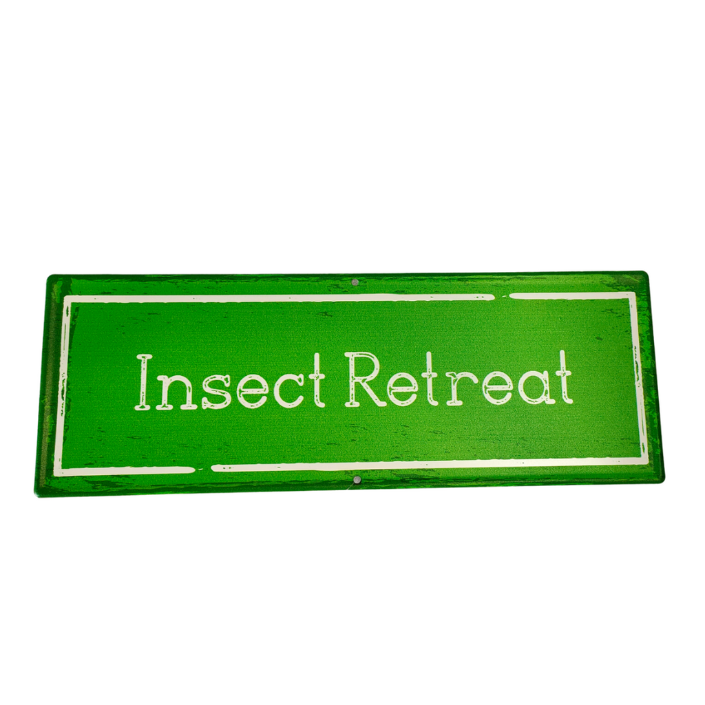 Insect Retreat Metal Sign | 36cm x 13cm - STEAM Kids 
