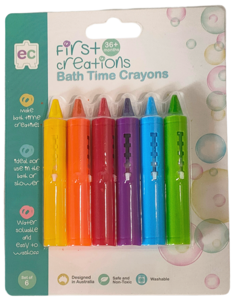 EC First Creations Bath Crayons Set of 6 - STEAM Kids 