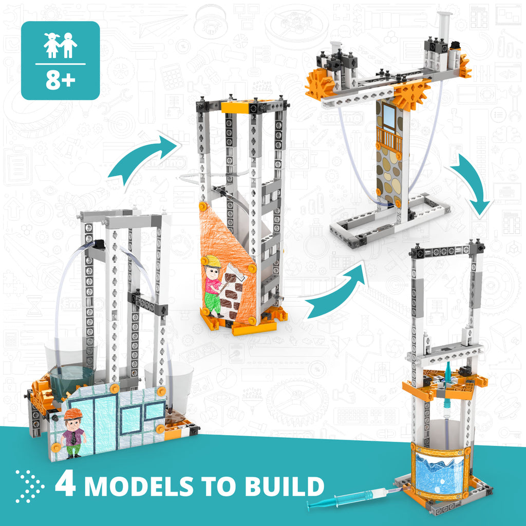 STEAMlabs - How Hydraulics Work | Engino - STEAM Kids Brisbane