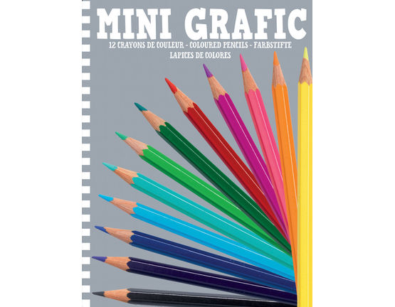 Djeco Mini Grafic Coloured Pencils Pack of 12 - STEAM Kids Brisbane