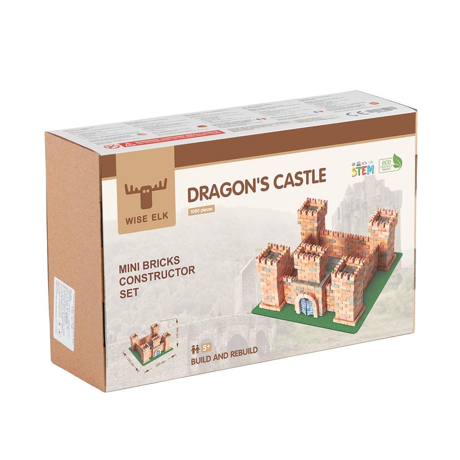 Wise Elk Mini Brick Dragon's Castle | 1080 Pieces - STEAM Kids 