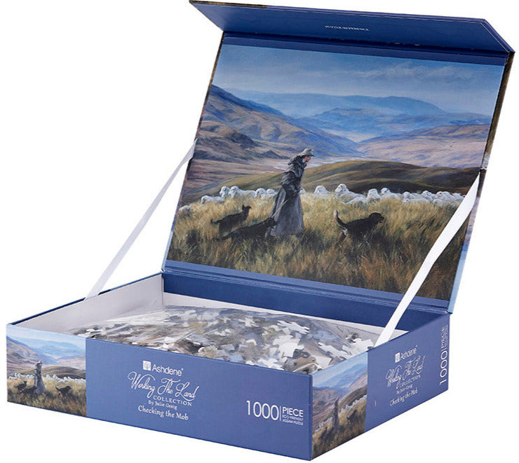 Working the Land Checking the Mob 1000 Piece Puzzle | Ashdene Eco Puzzle - STEAM Kids 