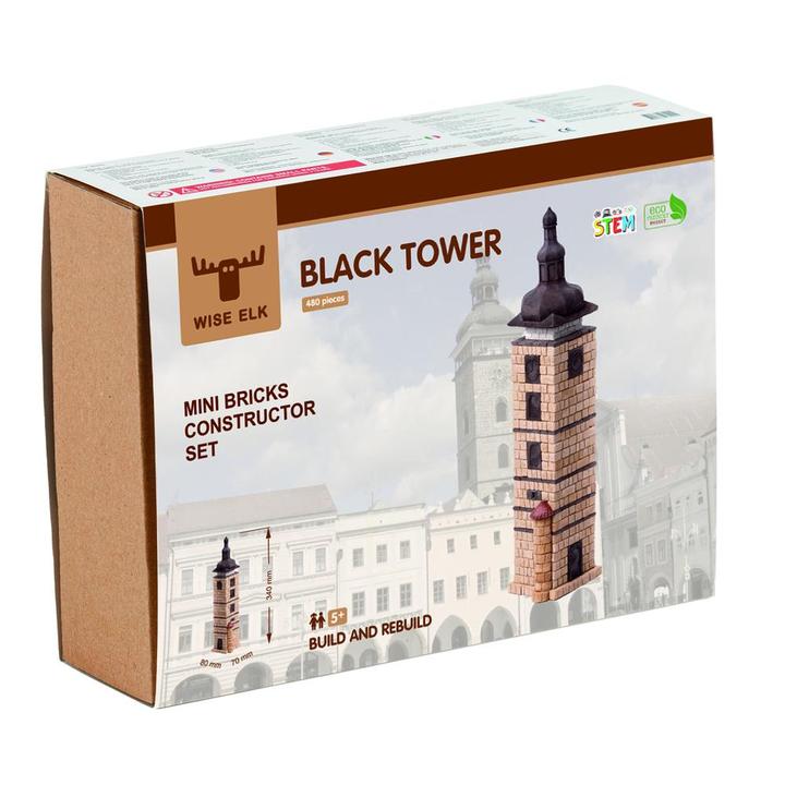 Wise Elk Mini Bricks Black Tower - STEAM Kids 