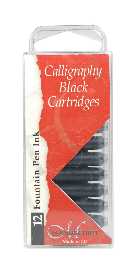 Caligraphy Black Cartridges | 12pcs | Manuscript - STEAM Kids Brisbane