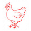 Science and Nature - Farm Animal Stamps - Hen - STEAM Kids 