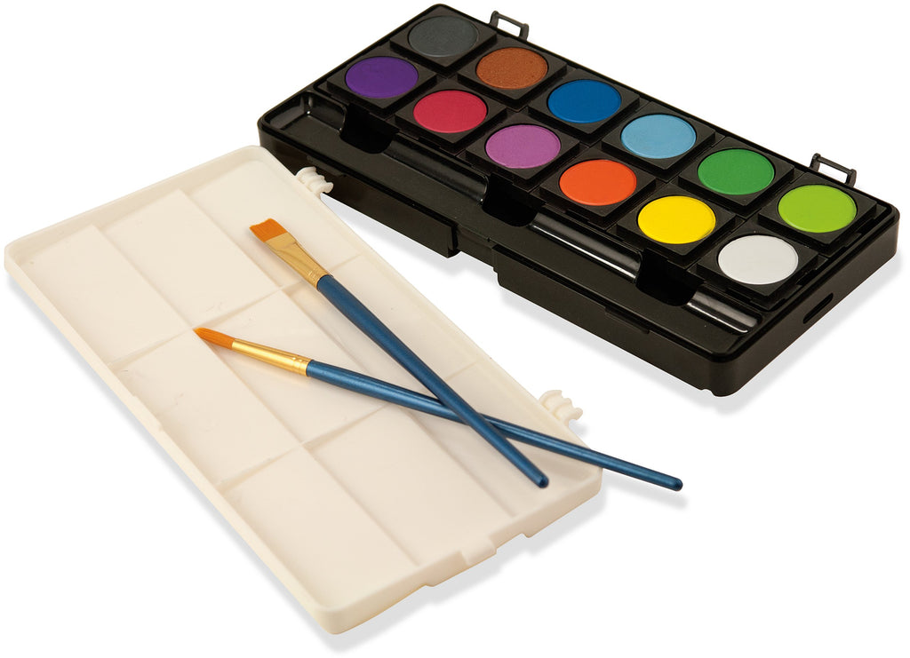 Studio Series Dry Gouache Paint Set (12 opaque watercolor paints) - STEAM Kids Brisbane