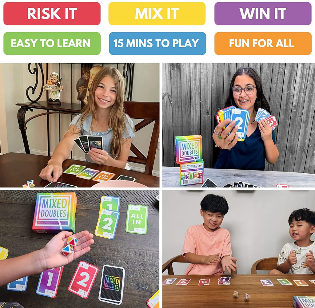 OK2WIN | Mixed Doubles -  Dice & Card Game - STEAM Kids 
