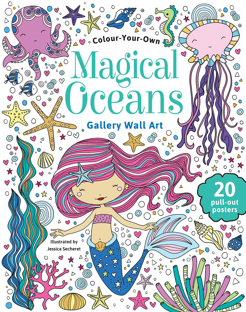 Colour Your Own Magical Oceans Gallery Wall Art - STEAM Kids Brisbane