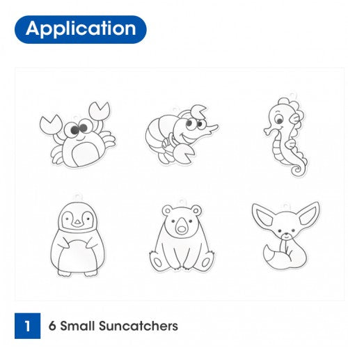 Amos Sun Deco Animal Suncatcher Kit /6 colours, 6 suncatchers - STEAM Kids 